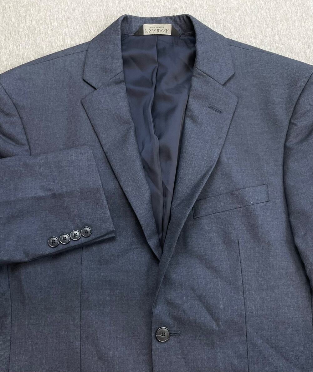 Jos A Bankโ Blazer Mens 38R Hopsack 100% Wool Slim Fit 2-Button Single Breast